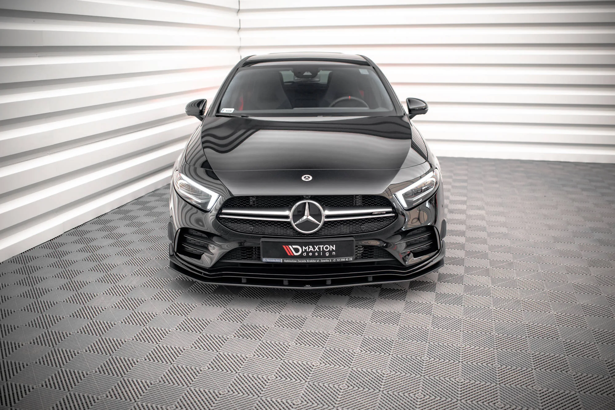 Street Pro Front Splitter Mercedes A35 AMG / AMG-Line Aero Pack W177 - Image 3