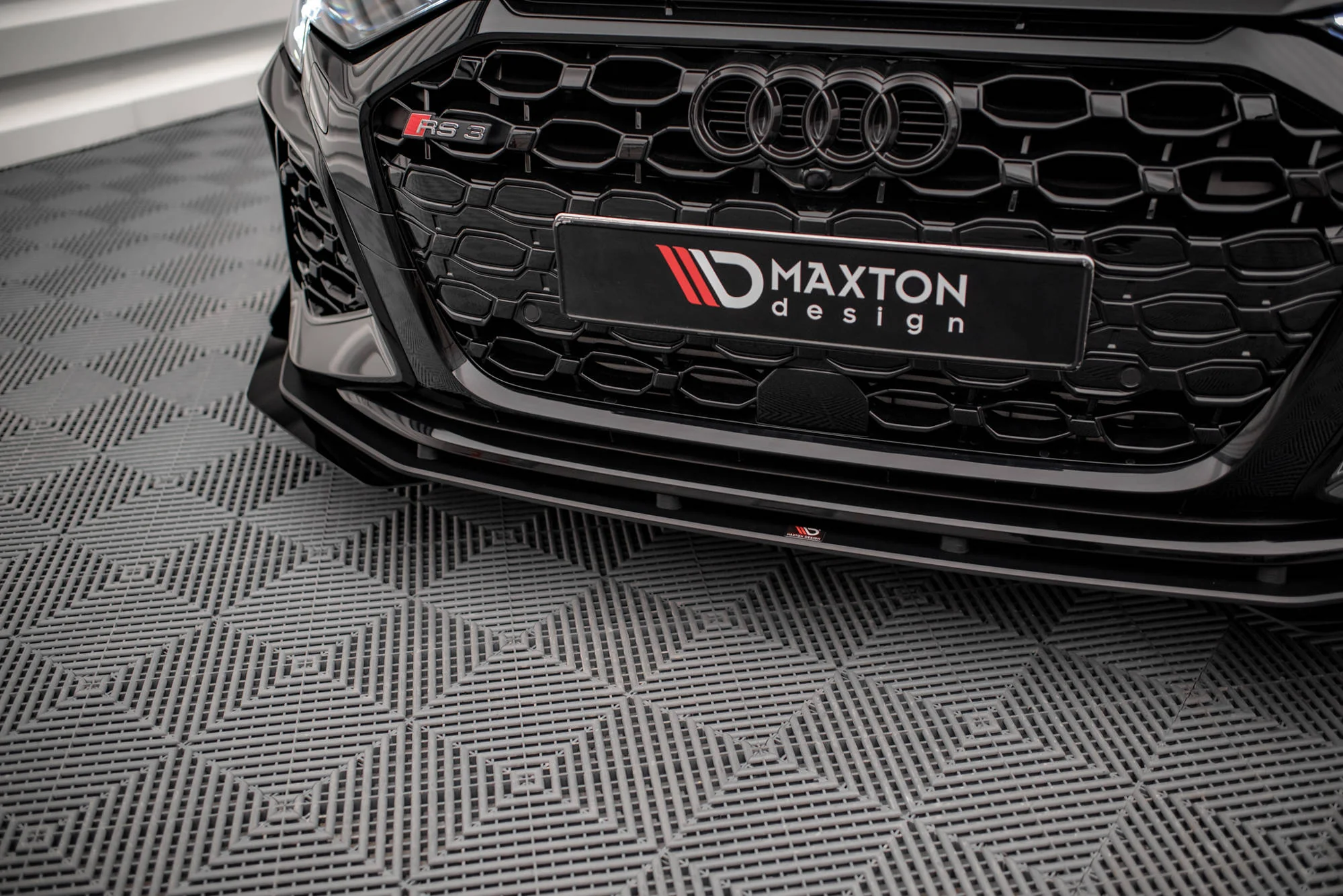 STREET PRO FRONT SPLITTER V.1 + FLAPS AUDI S3 / A3 S-LINE 8Y - Image 4