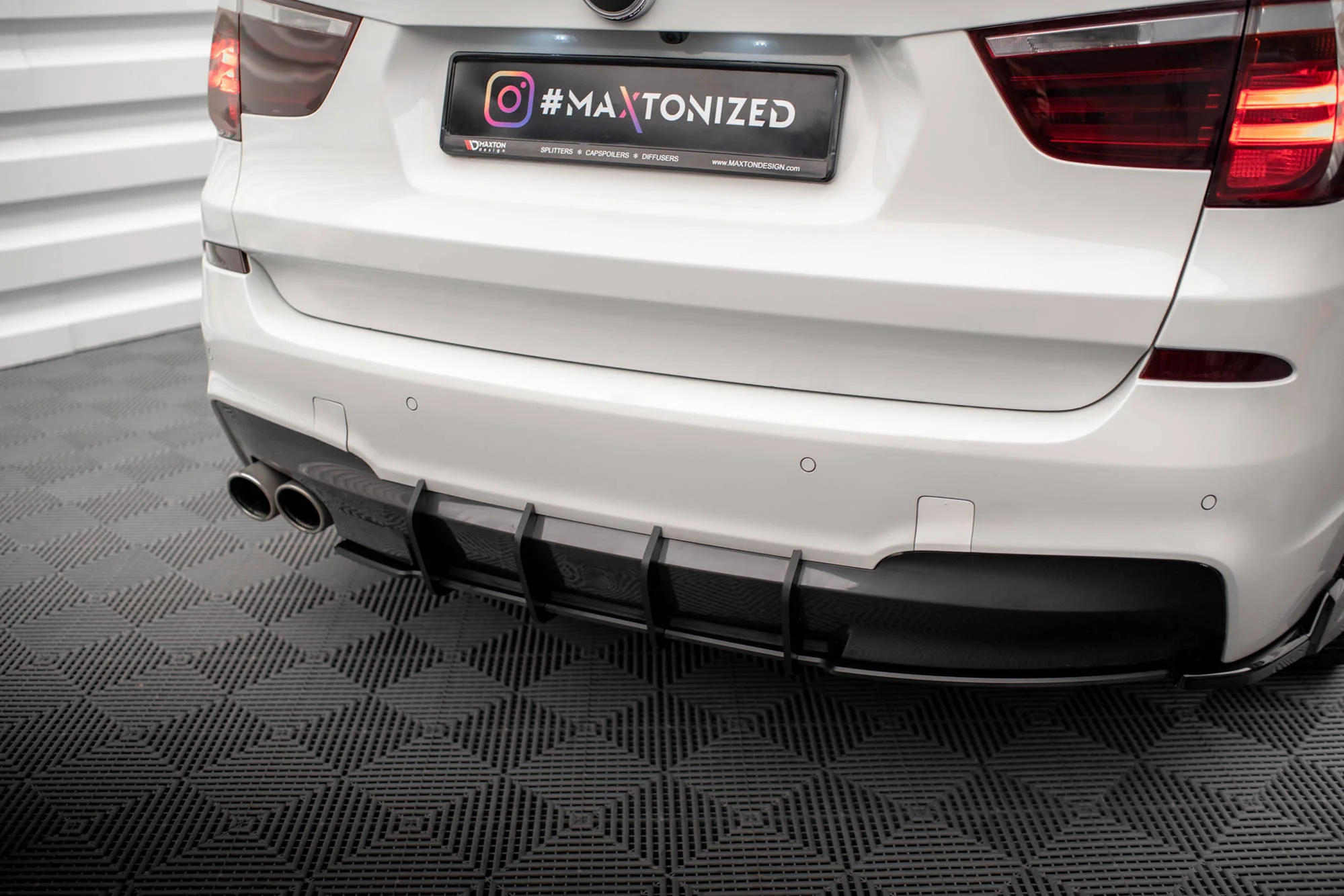 Street Pro Rear Diffuser BMW X3 M-Pack F25 - Image 3