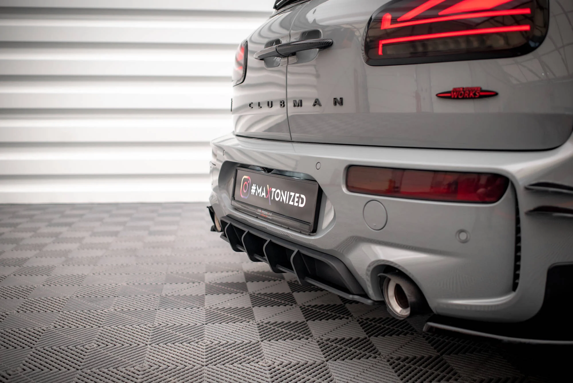 STREET PRO REAR DIFFUSER MINI COOPER CLUBMAN JOHN COOPER WORKS F54 - Image 4