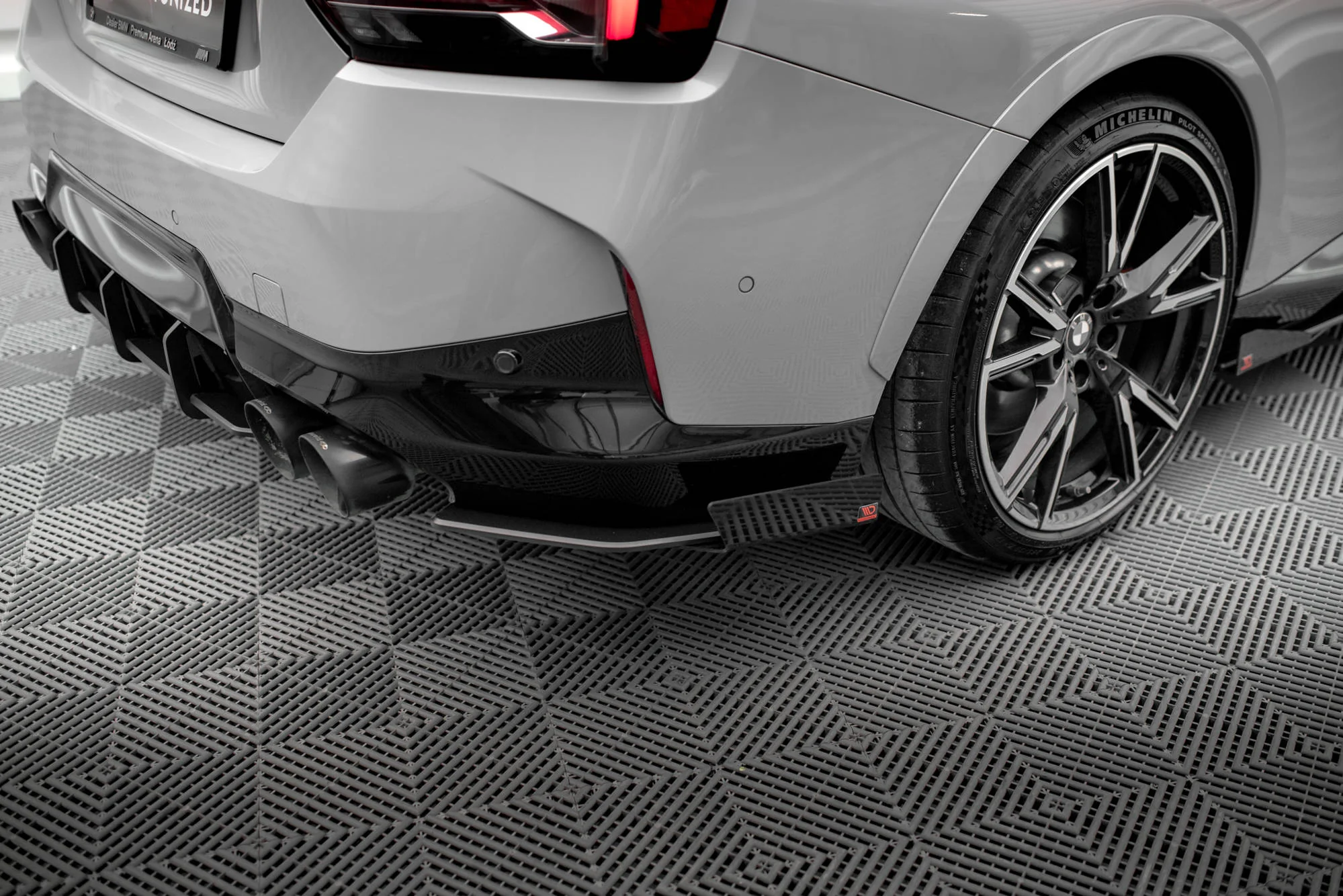 STREET PRO REAR SIDE SPLITTERS + FLAPS BMW 2 COUPE M240I G42 - Image 3