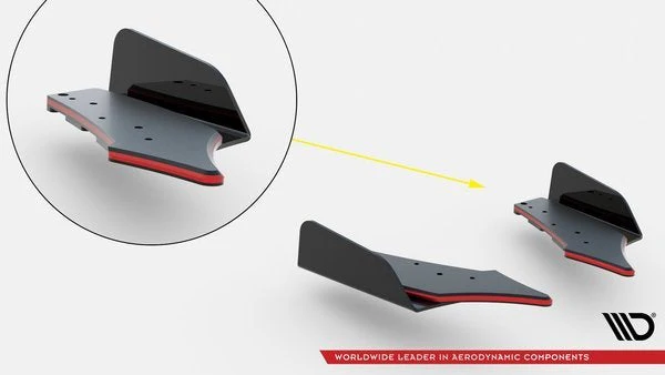 STREET PRO REAR SIDE SPLITTERS + FLAPS VOLKSWAGEN GOLF R MK7 - Image 7