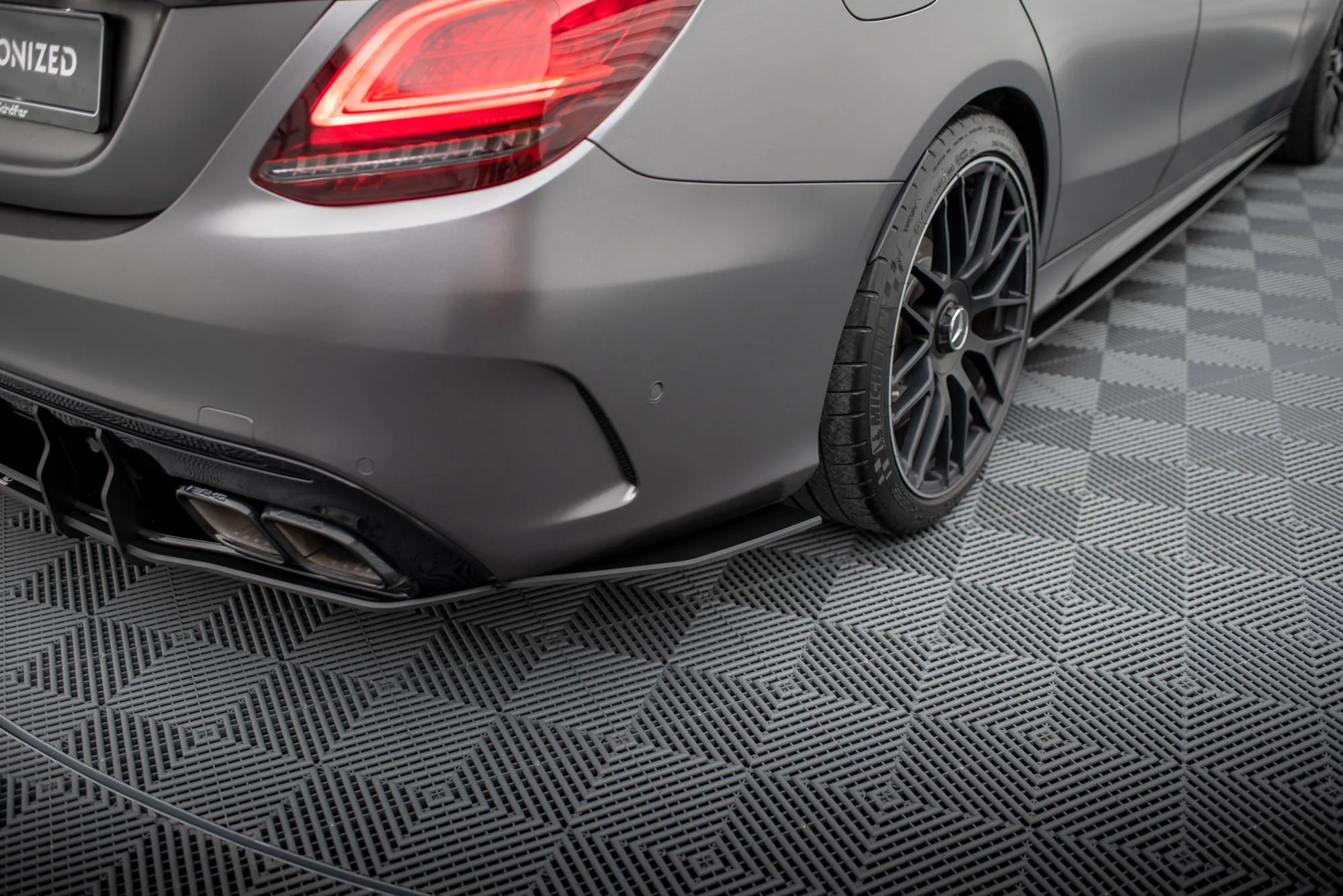Street Pro Rear Side Splitters Mercedes-AMG C63 Sedan / Estate W205 Facelift - Image 3