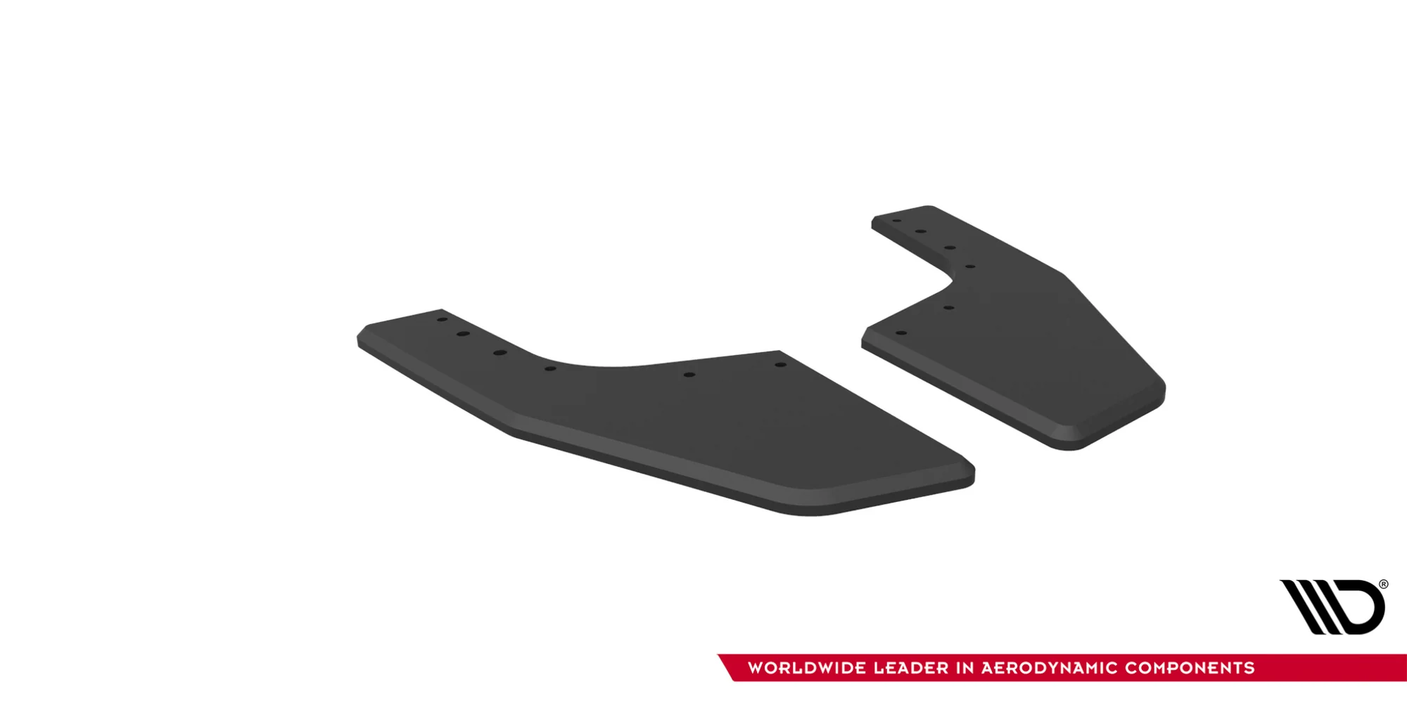 Street Pro Rear Side Splitters V.2 Volkswagen Golf R Hatchback Mk8 / Mk8 Facelift (SET FOR MAXTON VALANCE) - Image 4
