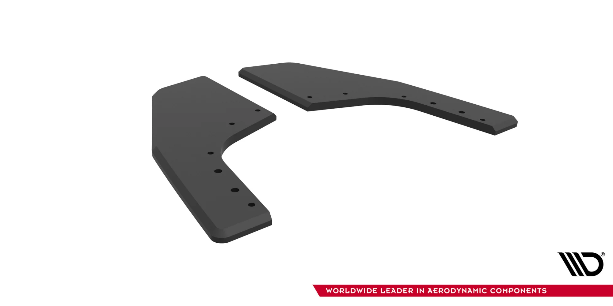 Street Pro Rear Side Splitters V.2 Volkswagen Golf R Hatchback Mk8 / Mk8 Facelift (SET FOR MAXTON VALANCE) - Image 5