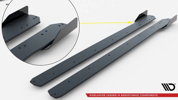 STREET PRO SIDE SKIRTS DIFFUSERS + FLAPS AUDI S3 / A3 S-LINE 8Y - Image 8