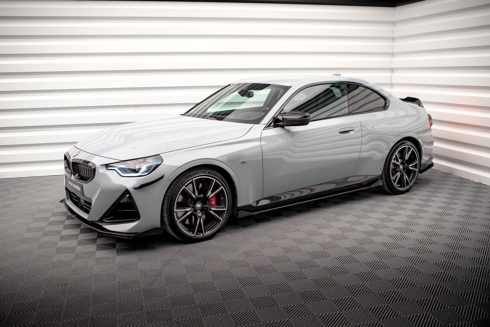 STREET PRO SIDE SKIRTS DIFFUSERS + FLAPS BMW 2 COUPE M-PACK / M240I G42 - Image 3