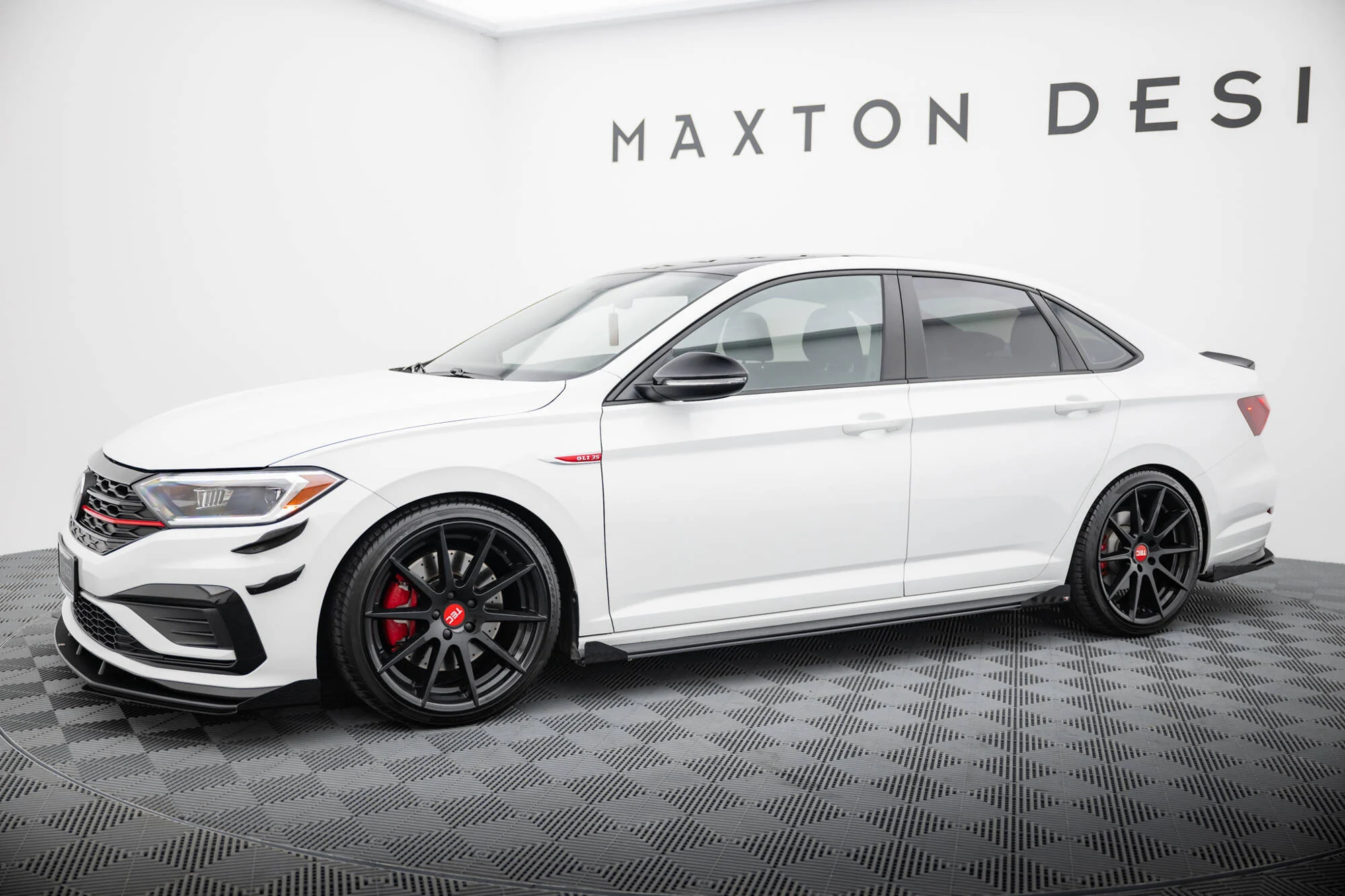 STREET PRO SIDE SKIRTS DIFFUSERS + FLAPS VOLKSWAGEN JETTA GLI MK7 - Image 2