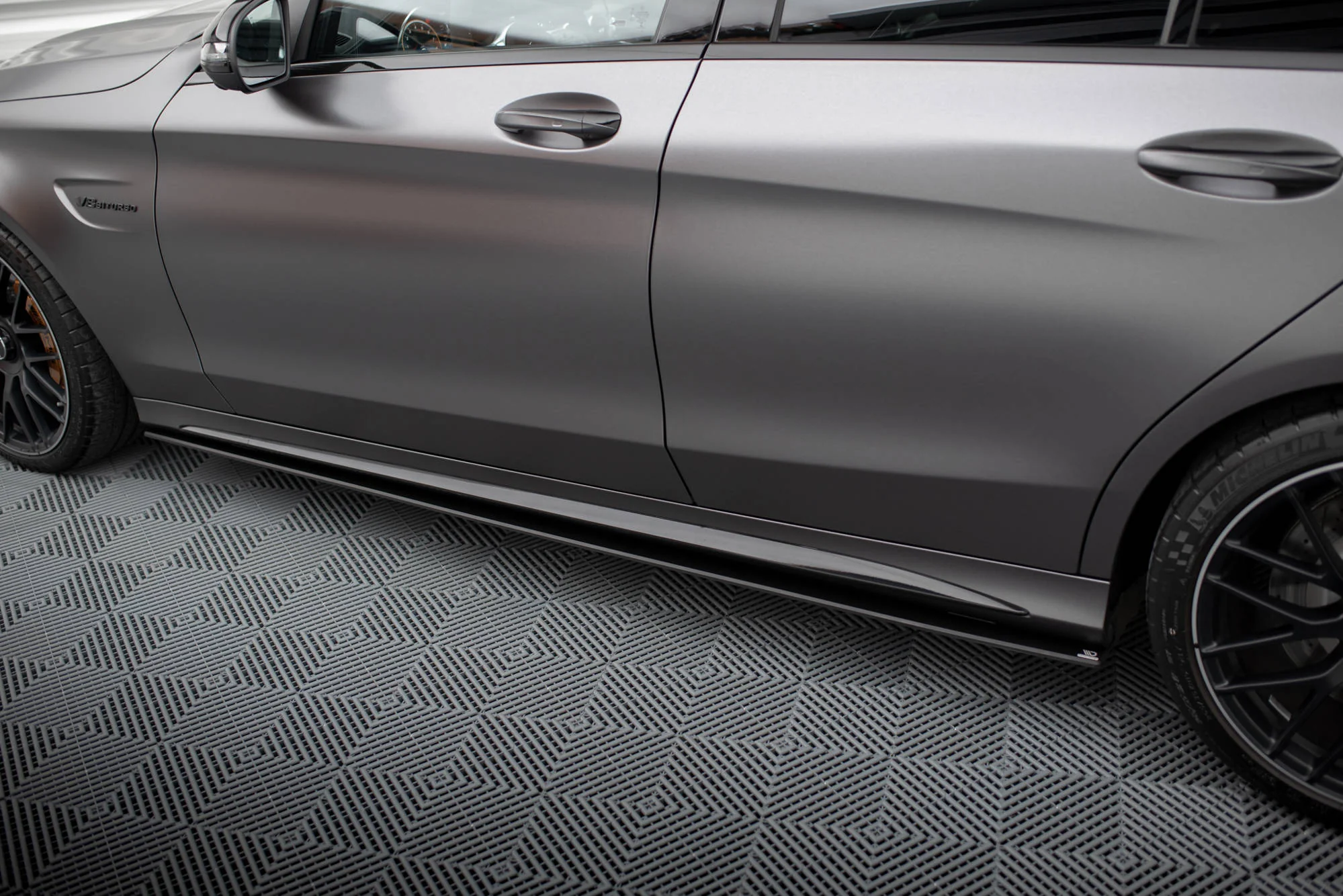 Street Pro Side Skirts Diffusers Mercedes-AMG C63 Sedan / Estate W205 Facelift - Image 3