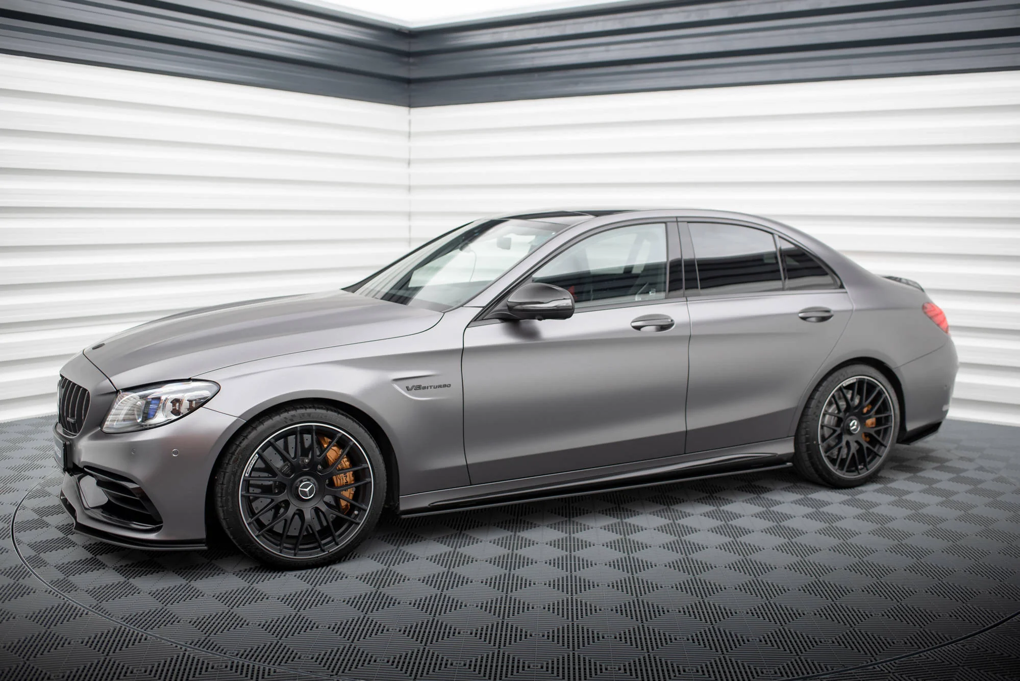 Street Pro Side Skirts Diffusers Mercedes-AMG C63 Sedan / Estate W205 Facelift - Image 4